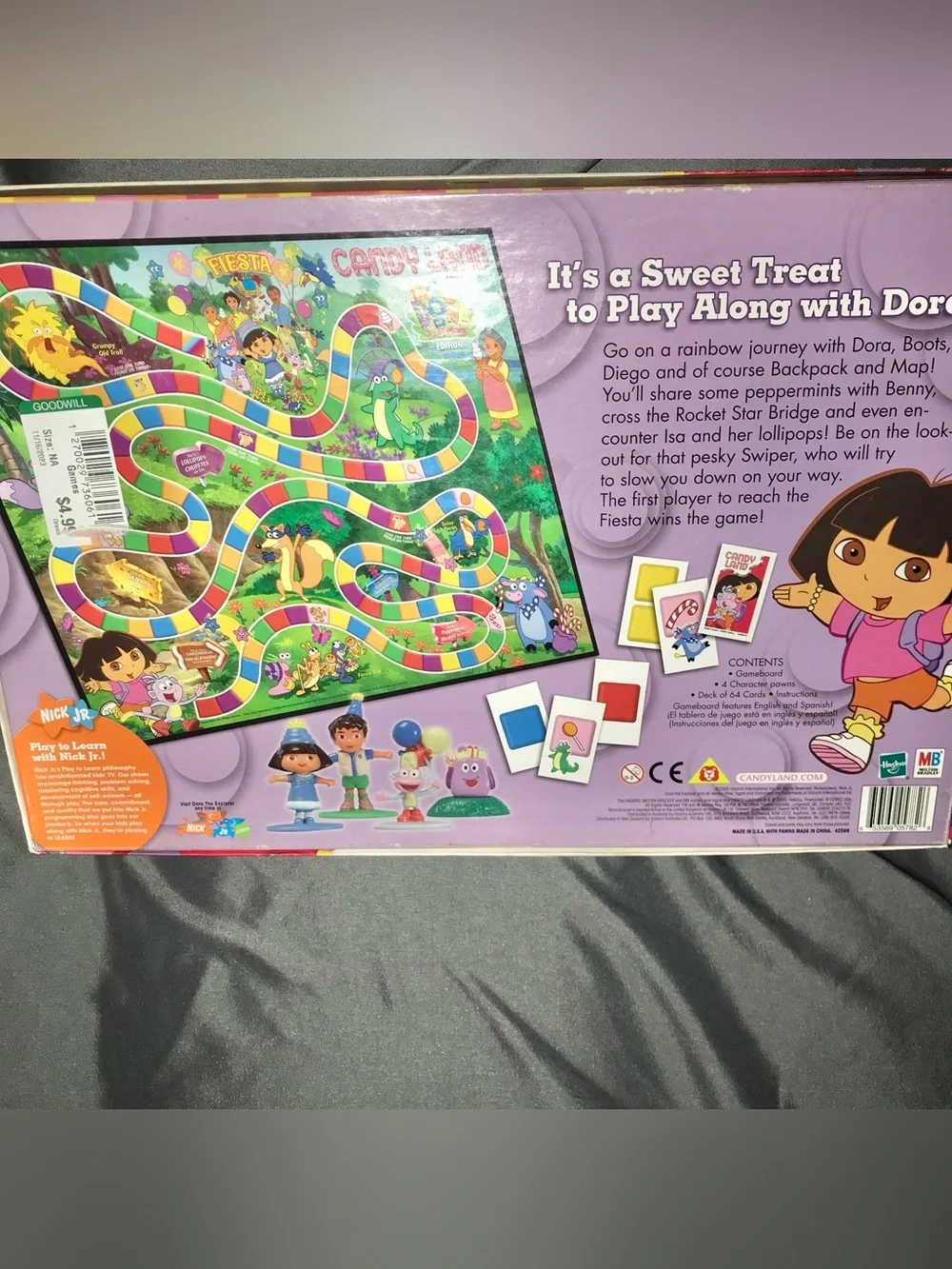 Dora the explorer candy land complete milton Bradley 2005 nick jr board game